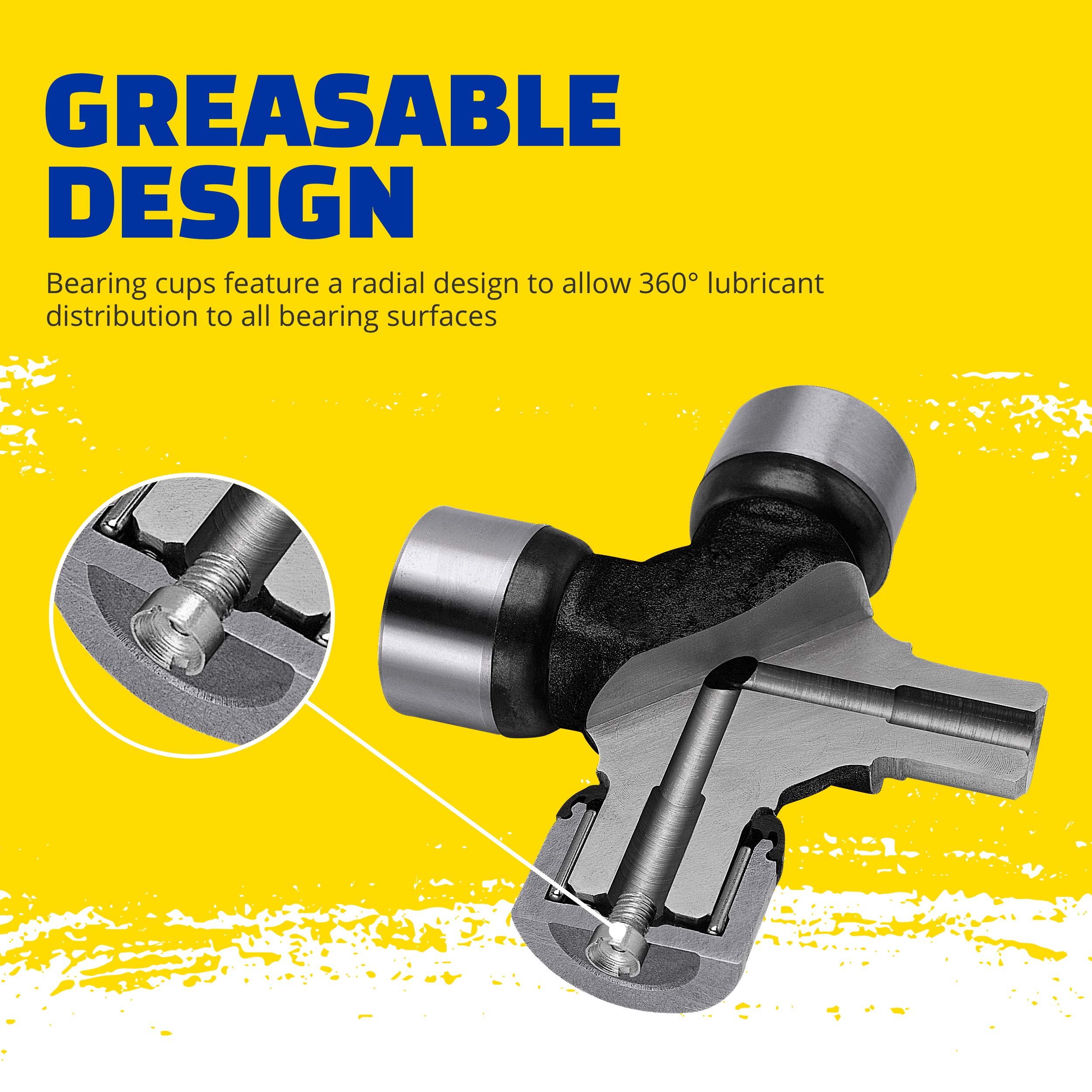MOOG 364 Greaseable Super Strength Universal Joint for Dodge Ram 2500 - Image 7