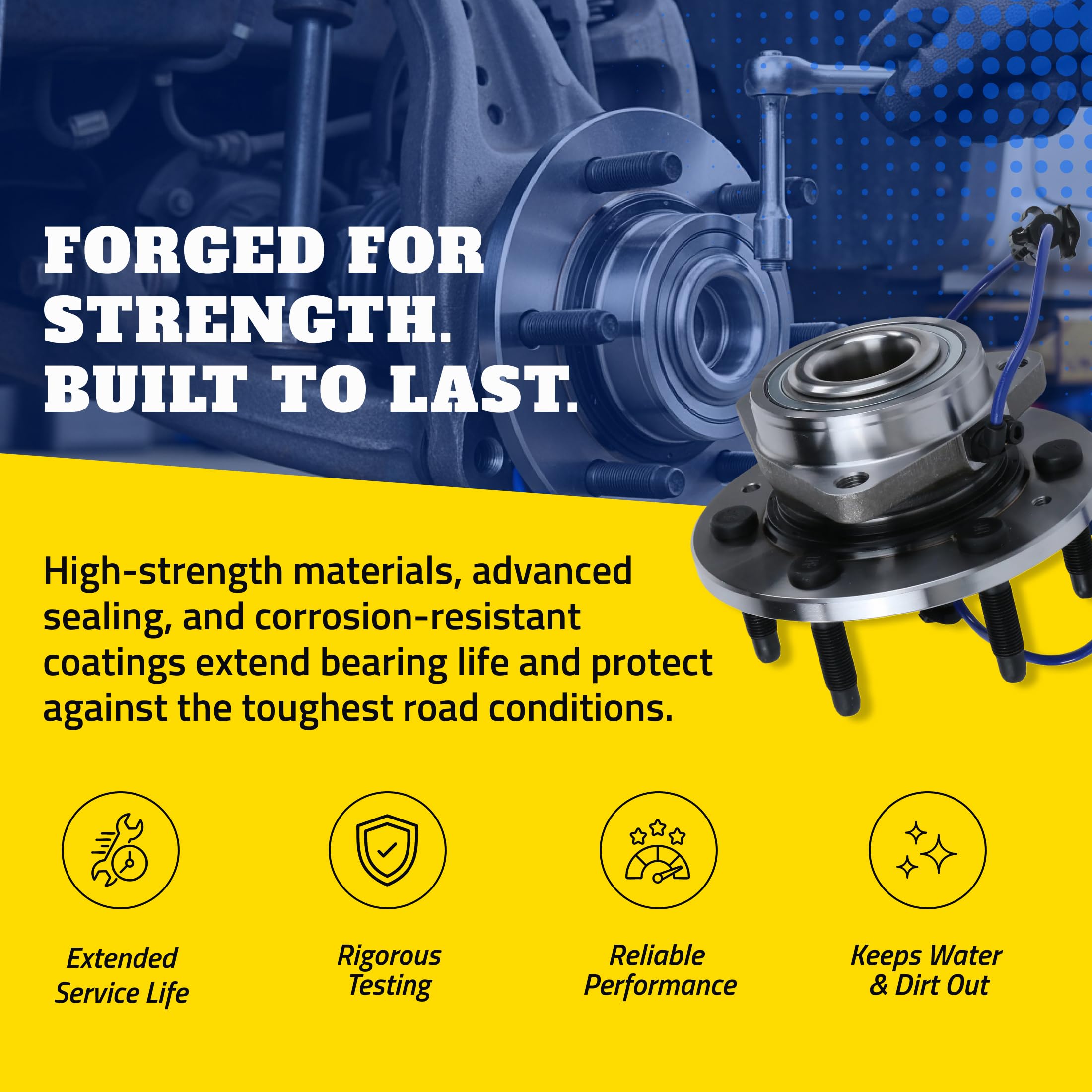 MOOG 512326 Wheel Bearing and Hub Assembly for Hyundai Santa Fe - Image 4